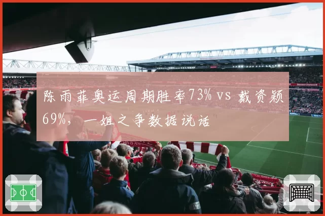 陈雨菲奥运周期胜率73% vs 戴资颖69%，一姐之争数据说话