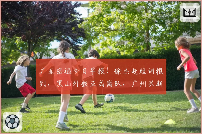 广东宏远今日早报！徐杰赴短训报到，黑山外教正式离队，广州买断徐昕提出报价，麦考尔盼降薪留队